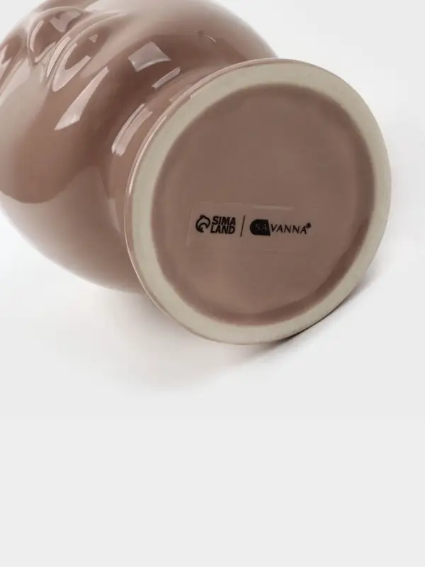 Набор для ванной SAVANNA &laquo;Вуду&raquo;, 3 предмета, мыльница, дозатор для мыла, стакан, молочный