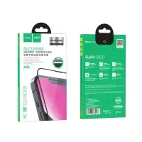 Защитное стекло Hoco A26, для iPhone 13 Pro Max,с защитной сеткой для микрофона,черная рамка
