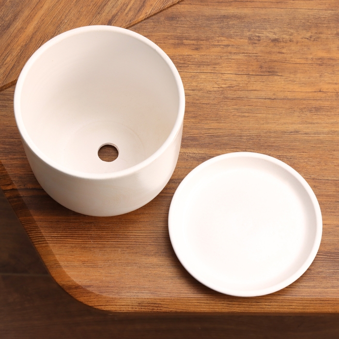 Горшок цветочный Орион белый 1.6 л Горшок цветочный Орион белый 1.6 л