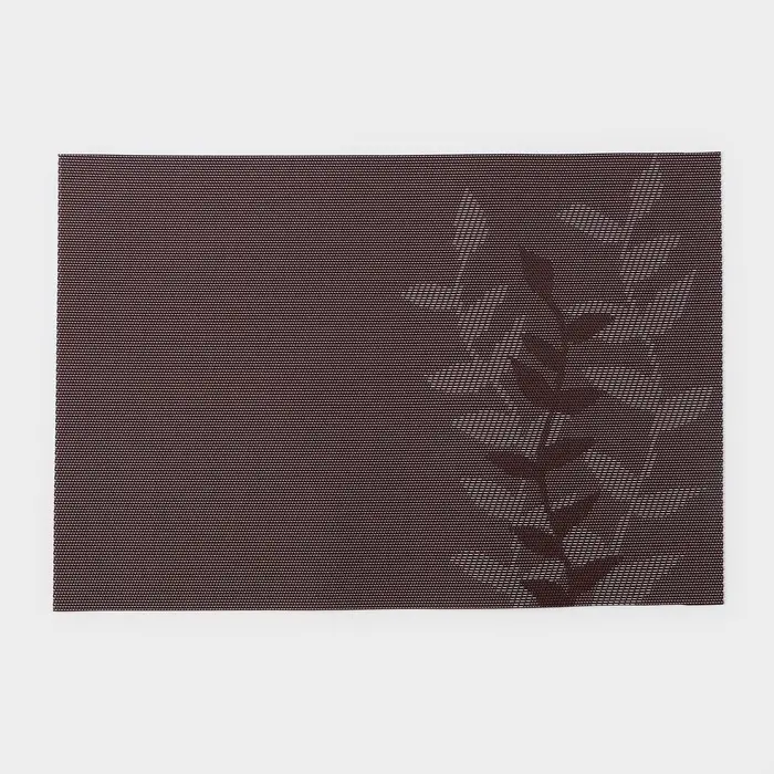 Салфетка сервировочная на стол Доляна &laquo;Росток&raquo;, 45&times;30 см, серая