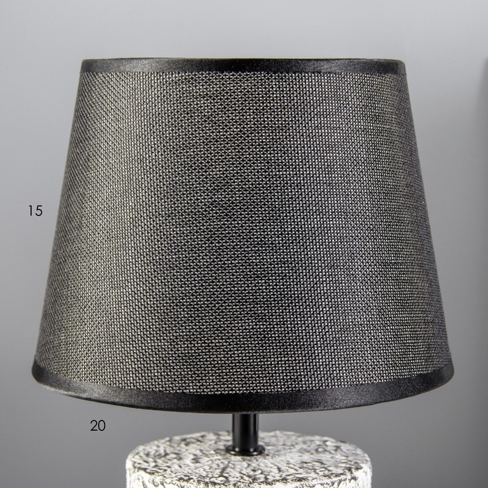 Настольная лампа Настольная лампа "Туман" Е14 40Вт черный 20х20х30см RISALUX