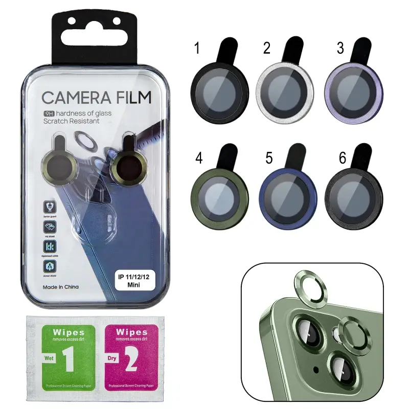 Защитное стекло для камеры iPh 11/12/12 Mini Защитное стекло для камеры iPh 11/12/12 Mini