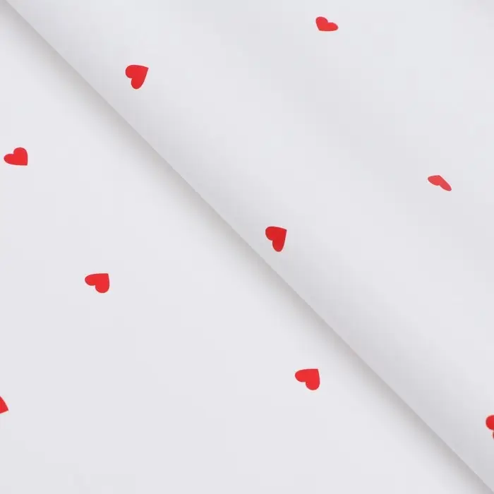Плёнка в листах для цветов и декора, «Сердечки», 58×58±5% см