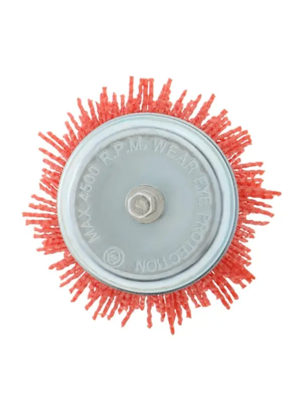 Щетка нейлоновая для дрели ТУНДРА, со шпилькой, &laquo;чашка&raquo;, 75 мм