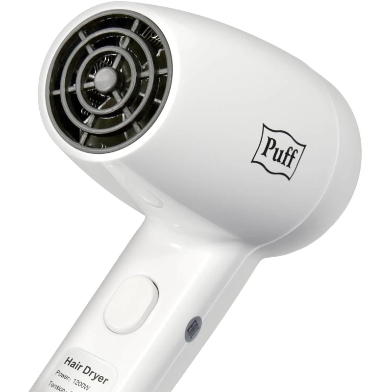 Фен Puff-1200, белый, 1,2 кВт