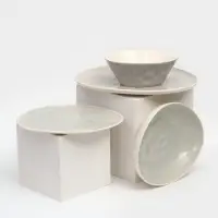 Набор тарелок Керамика ручной работы &laquo;Рестос&raquo;, 4 предмета, Иран, серый