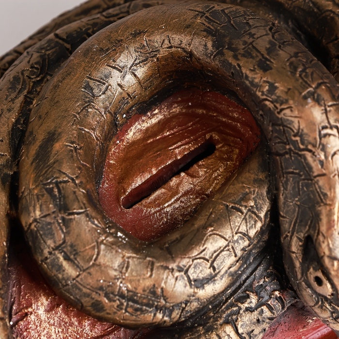 Новый год. Символ 2025. Копилка Новый год. Символ 2025. Копилка "Змея на сундуке" 16х11х14см, цветная