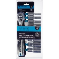 Набор торцевых головок с трещоткой Topfort 12 предмета 1/2 (27650-H12)