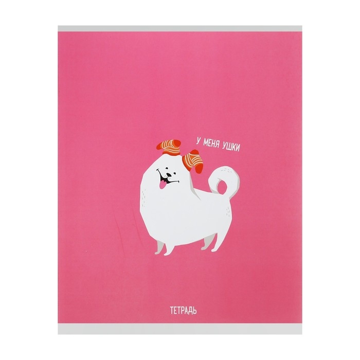 Тетрадь 48 листов в клетку Calligrata "Хорошо быть собакой", обложка мелованный картон, блок офсет, МИКС