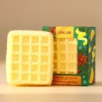 Бомбочка для ванны URAL LAB, 140 г, аромат лимонных долек