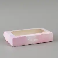 Коробка подарочная с окном &laquo;Для тебя&raquo;, 20&times;12&times;4 см, самосборная