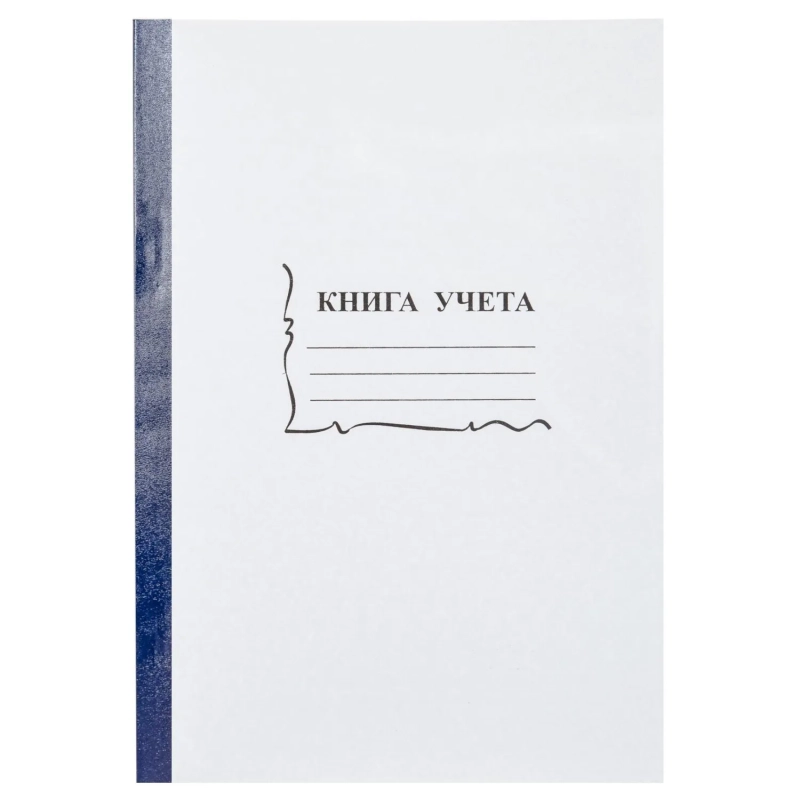 Книга учета 96л. в клетку обл.картон