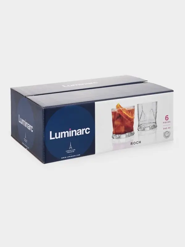 Набор стаканов Luminarc &laquo;Рош&raquo;, 340 мл, 6 шт., стекло, прозрачный