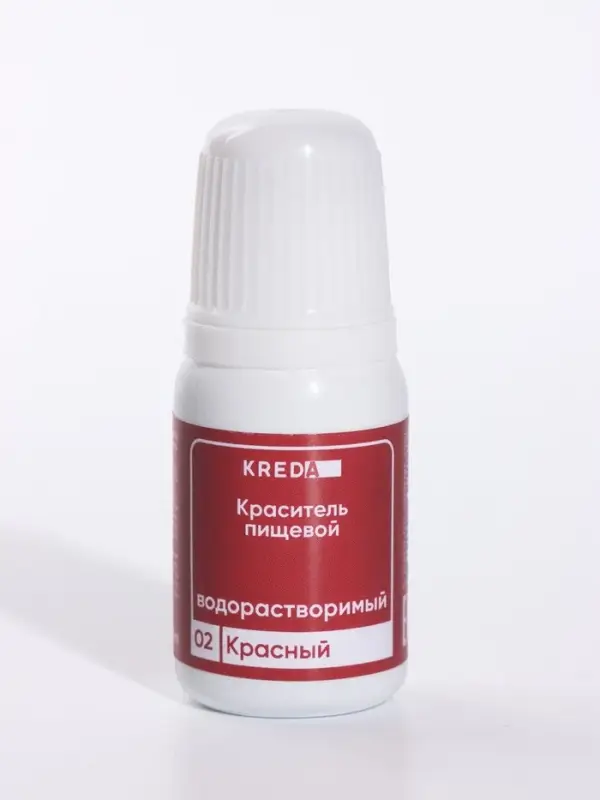 Краситель пищевой Prime-gel, водорастворимый, красный, 10 мл