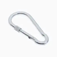 Карабин монтажный с фиксатором ТУНДРА, DIN5299D, 13&times;160 мм, 2 шт.