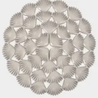 Коврик в раковину "Ракушки" круглый d=29 см прозрачный, цвет серо-коричневый