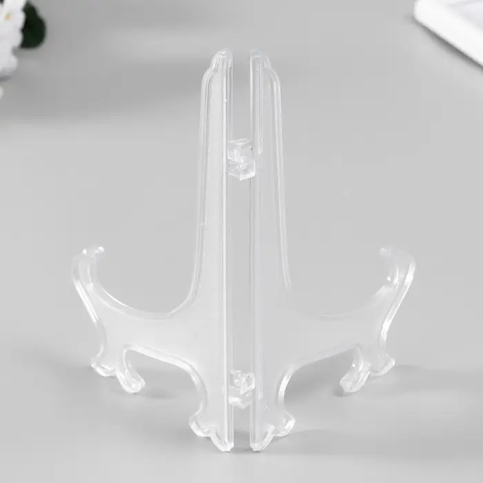 Подставка для тарелок 20 см, прозрачная，для тарелок d=20-23 см