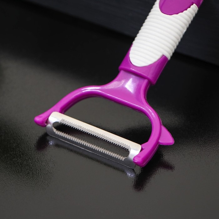 Овощечистка Доляна «Ритм», 15 см, цвет МИКС Овощечистка Доляна «Ритм», 15 см, цвет МИКС