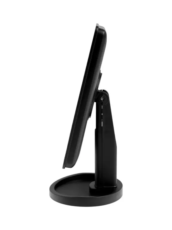 Зеркало KZ-06, подсветка, сенсорная кнопка, 22 диода, 26.5&times;16&times;12 см, 4хАА, чёрное