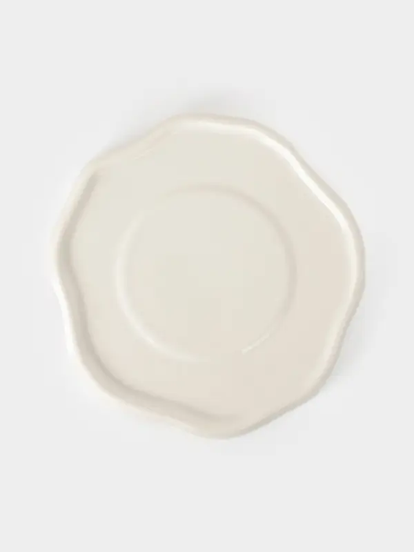 Чайная пара "Зайка в цветах"  блюдце 14х2 см, чашка 12х9х6,5 см