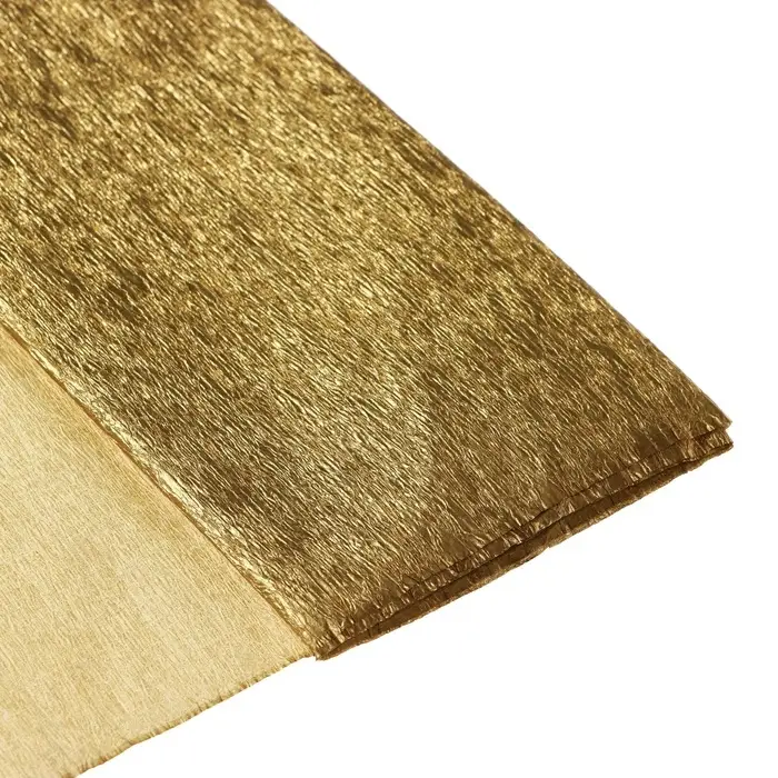 Бумага крепированная 50&times;200 см, в рулоне, 32 г/м&sup2;, золотой