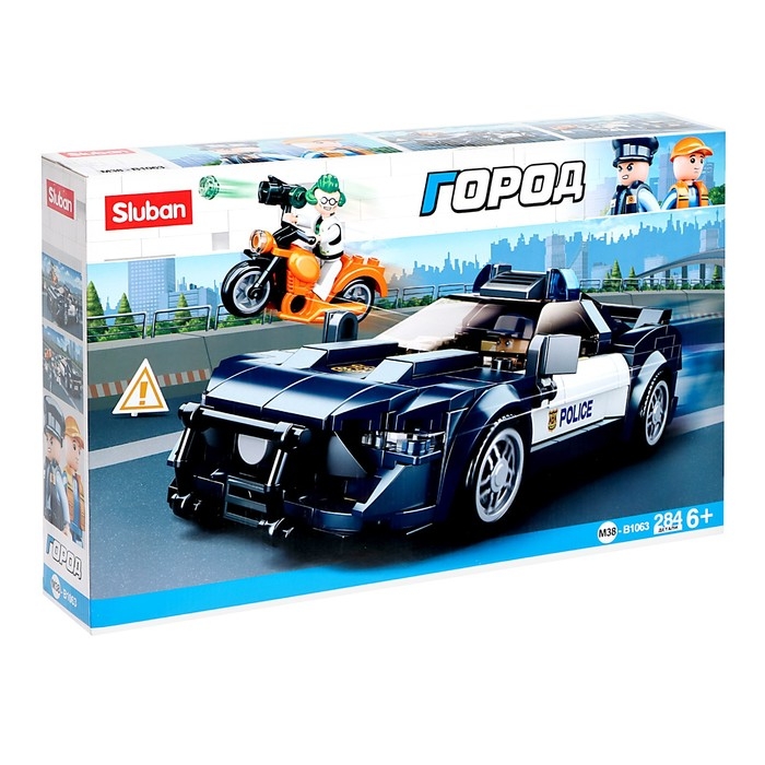 Конструктор Полиция «Погоня», 284 детали Конструктор Полиция «Погоня», 284 детали