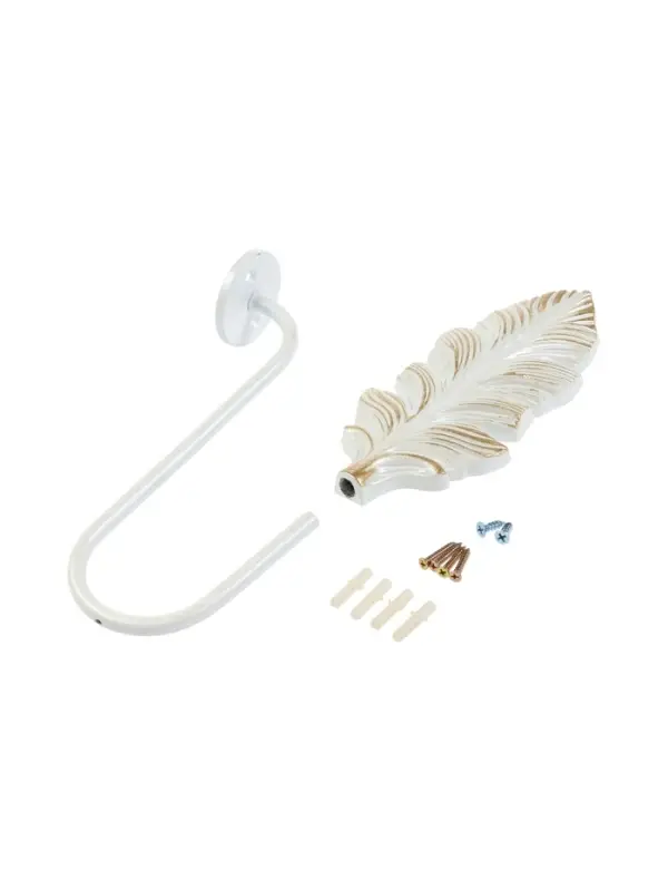 Крючок для штор CAPPIO KS041, цвет белый с золотом, набор 2 шт Крючок для штор CAPPIO KS041, цвет белый с золотом, набор 2 шт