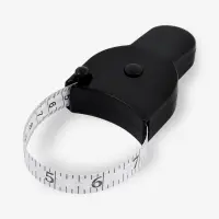 Рулетка для измерения объёмов тела портновская, 150 см (снаружи дюймы, внутри см), чёрная