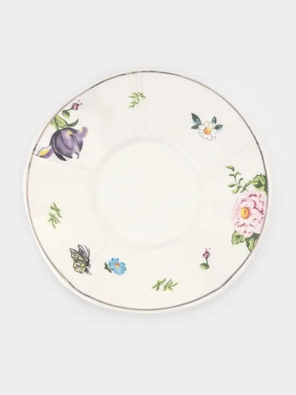 Сервиз кофейный &laquo;Сирена&raquo;, 12 предметов: 6 чашек 100 мл, 6 блюдец 12 см, керамика, розовый