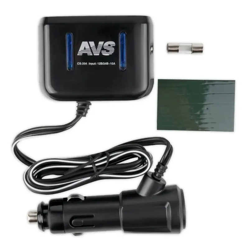 Разветвитель прикуривателя AVS 12/24 (на 2 выхода) CS204