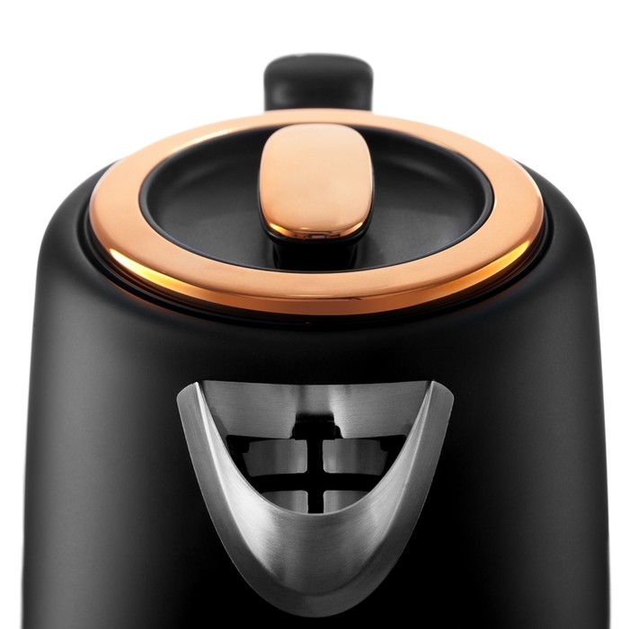 Чайник электрический BRAYER 1054BR, металл, 1.7 л, 2200 Вт, чёрно-золотистый Чайник электрический BRAYER 1054BR, металл, 1.7 л, 2200 Вт, чёрно-золотистый