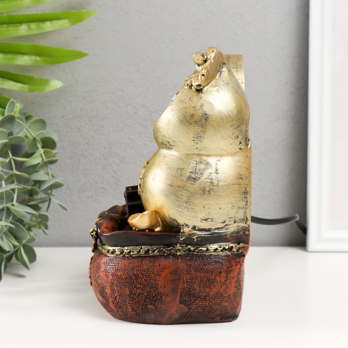 Фонтан настольный от сети Фонтан настольный от сети "Китайская монета богатства" 11х14х20 см