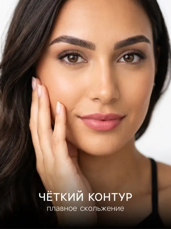 Карандаш для бровей JEANMISHEL № 203, оттенок тёмно-коричневый