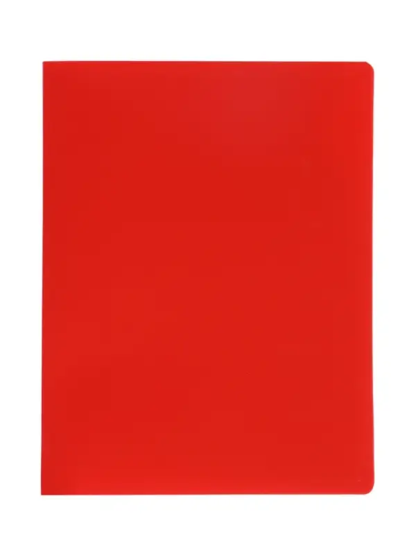 Папка с 40 вкладышами А4, 500 мкм, Calligrata, текстура &laquo;песок&raquo;, красная