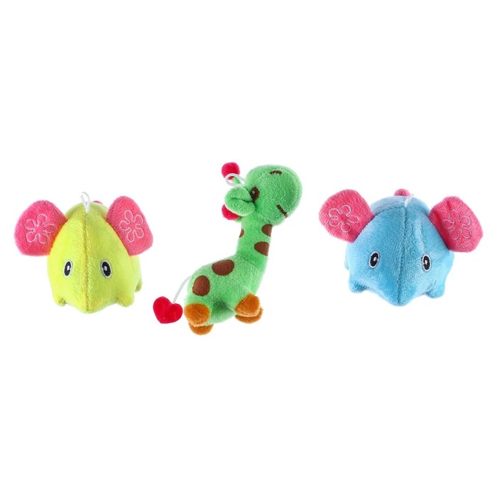 Дуга игровая мягкая на кроватку, коляску «Слоники», 25-84 см, погремушки, 3 игрушки МИКС, Крошка Я Дуга игровая мягкая на кроватку, коляску «Слоники», 25-84 см, погремушки, 3 игрушки МИКС, Крошка Я