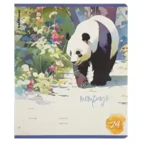 Тетрадь 24 листа в линейку ErichKrause Flower Panda, 60 г/м&sup2;, обложка мелованный картон, МИКС