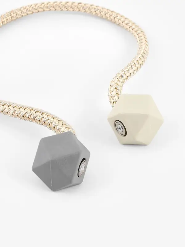 Подхват для штор &laquo;Камушки&raquo;, d=3&times;46 см, пепельно-бежевый, серый