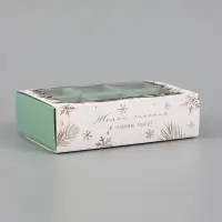 Коробка для 6 конфет &laquo;Желаю счастья&raquo;, 13.7&times;9.8&times;3.8 см