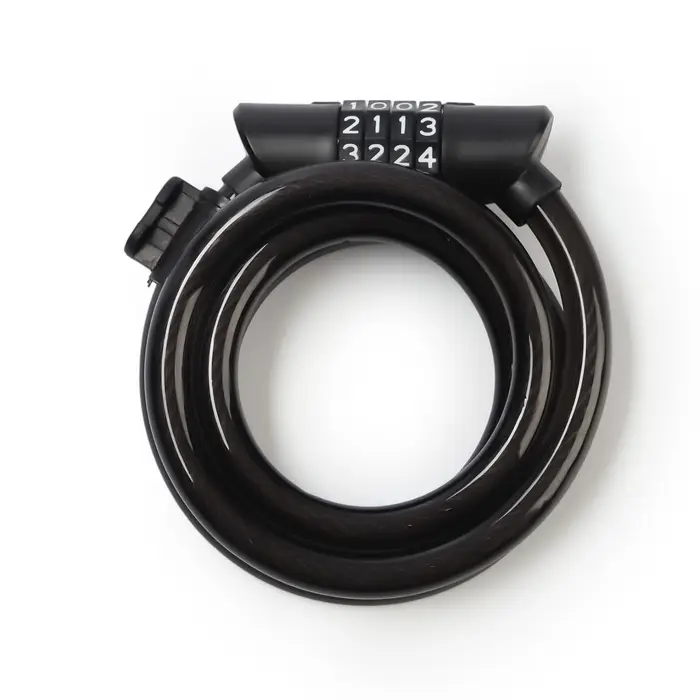 Замок навесной велосипедный LOCKLAND, 12&times;1200 мм, кодовый замок, с держателем на раме