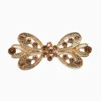 Зажим для кардигана "Ажур", тюльпан. цвет золотой в золоте Зажим для кардигана "Ажур", тюльпан. цвет золотой в золоте