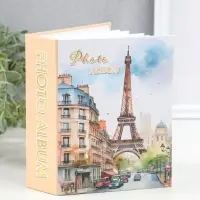 Фотоальбом на 100 фото 10х15 см "Улочка у Эйфелевой башни" 4,5х12,5х16,5 см