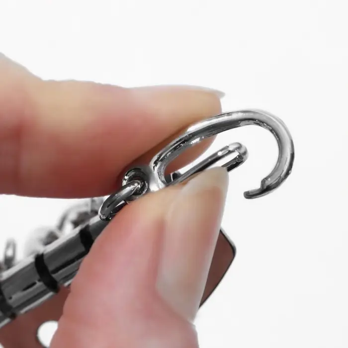 Основа для ключницы, 4 карабина, 34×50 мм, цвет серебряный Основа для ключницы, 4 карабина, 34×50 мм, цвет серебряный