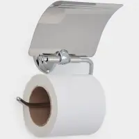 Держатель для туалетной бумаги с крышкой Accoona A11105, хром