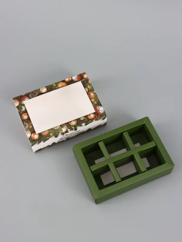 Коробка для 6 конфет &laquo;Уютного Нового года&raquo;, 13.7&times;9.8&times;3.8 см