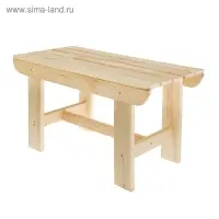 Лавка из дерева (наличник липы) "Добропаровъ" 160х40х43.5 см, для бани, нагрузка до 160 кг