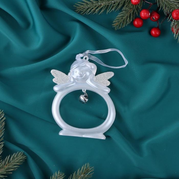 Ёлочная игрушка «Снеговик» 9.5×11 см, белый Ёлочная игрушка «Снеговик» 9.5×11 см, белый