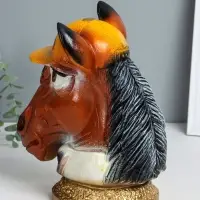 Копилка для денег &laquo;Бюст. Конь в кепке&raquo;, гипс, 26.5&times;21.5&times;26 см
