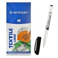 Маркер для ткани Centropen 2639, узел 0.7 мм, линия 0.6-0.8 мм, чёрный
