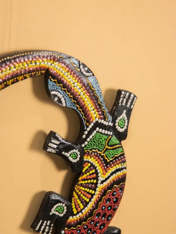 Панно настенное «Пара ящериц», 33×33×1 см, МДФ, МИКС Панно настенное «Пара ящериц», 33×33×1 см, МДФ, МИКС