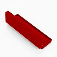 Футляр бархатный под зажим для галстука, кулон &laquo;Прямоугольник классический&raquo;, 16.5&times;4.5&times;2.5 см, бордовый